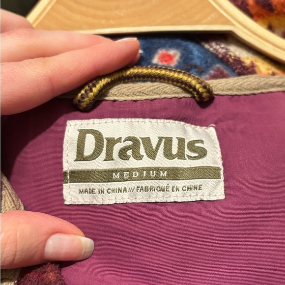 Dravus Aztec Southwestern Fleece Hooded Snap Button Pullover Jacket Size Medium - Picture 5 of 5
